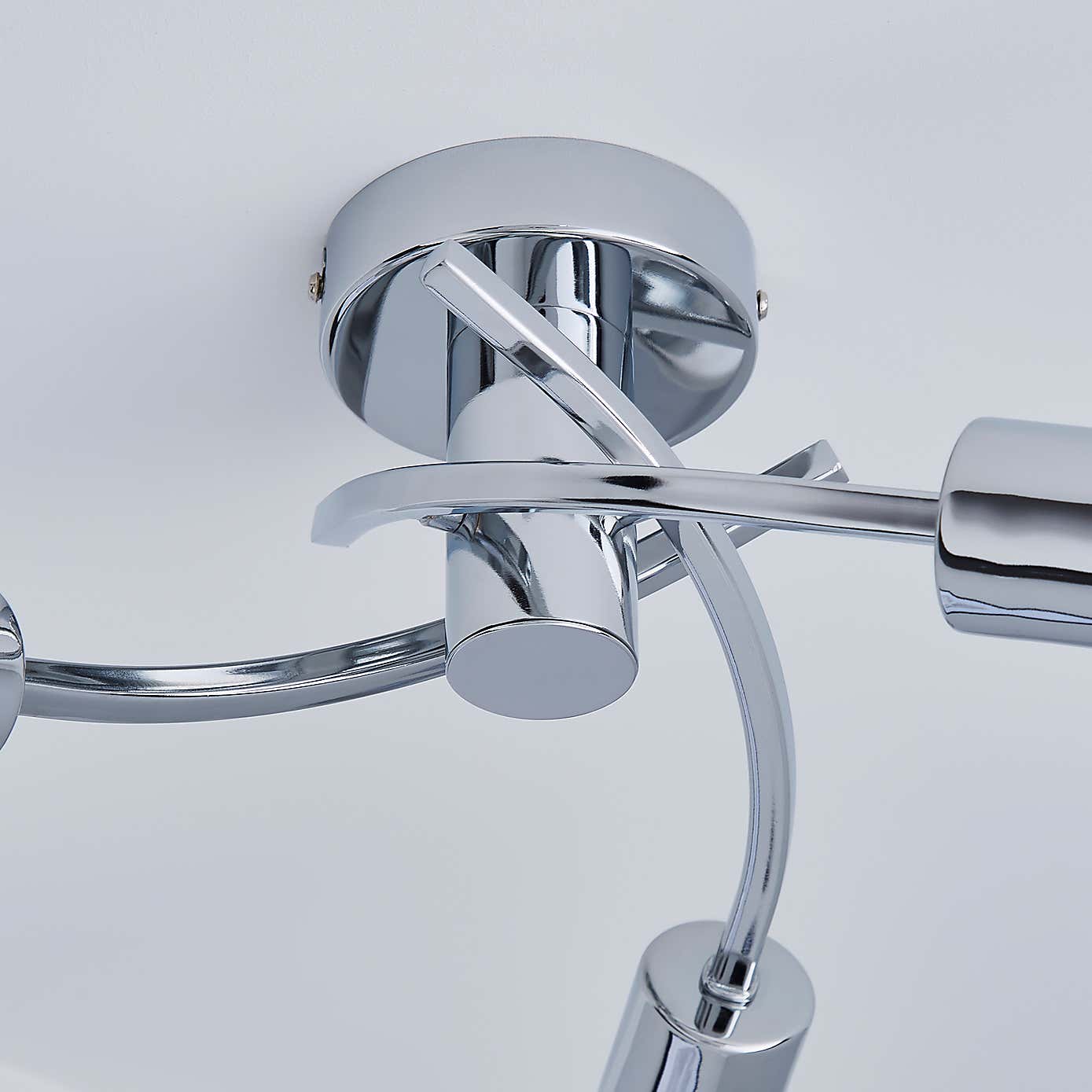 Corvus 3 Light Chrome Semi-Flush Ceiling Fitting