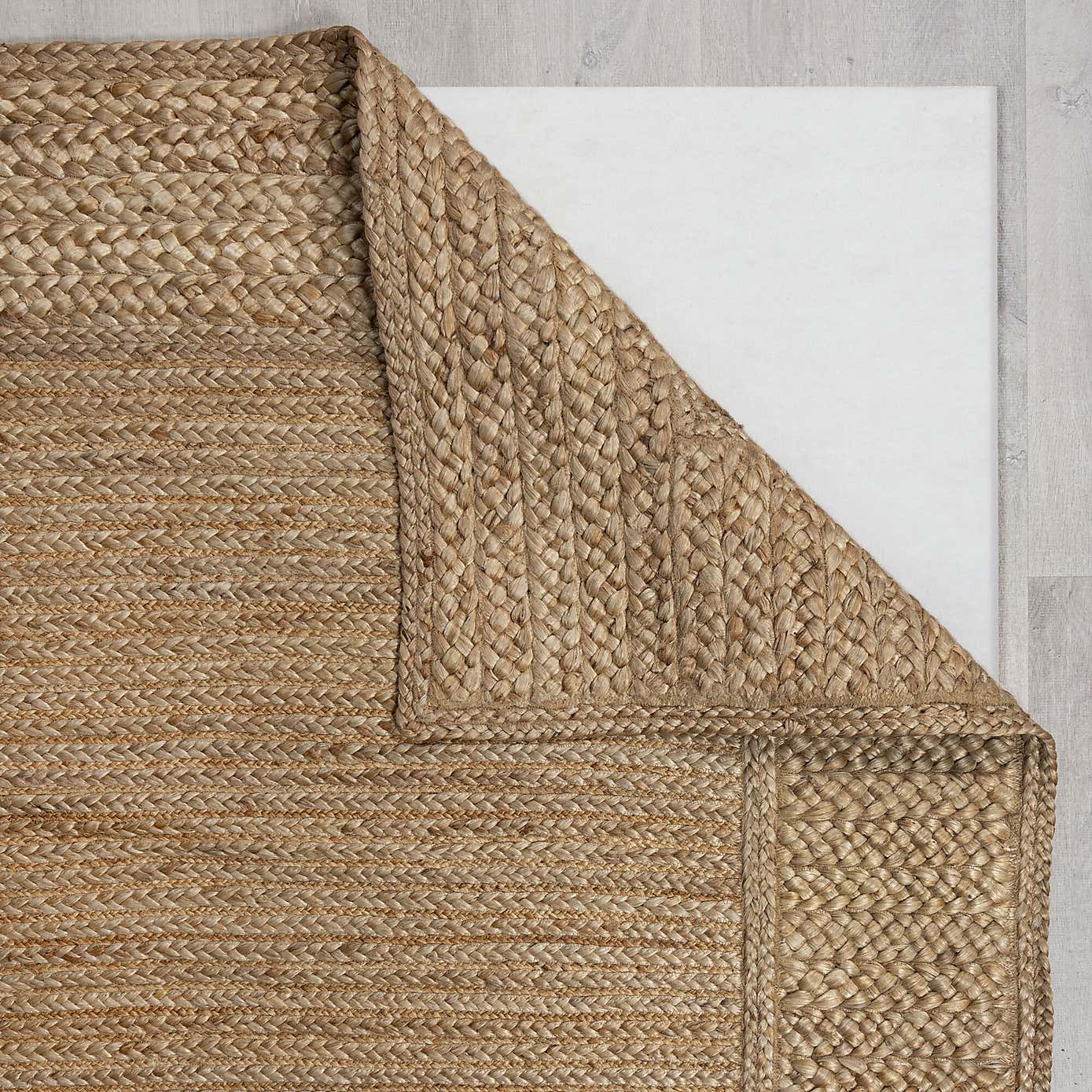 Jute Braid Border Runner