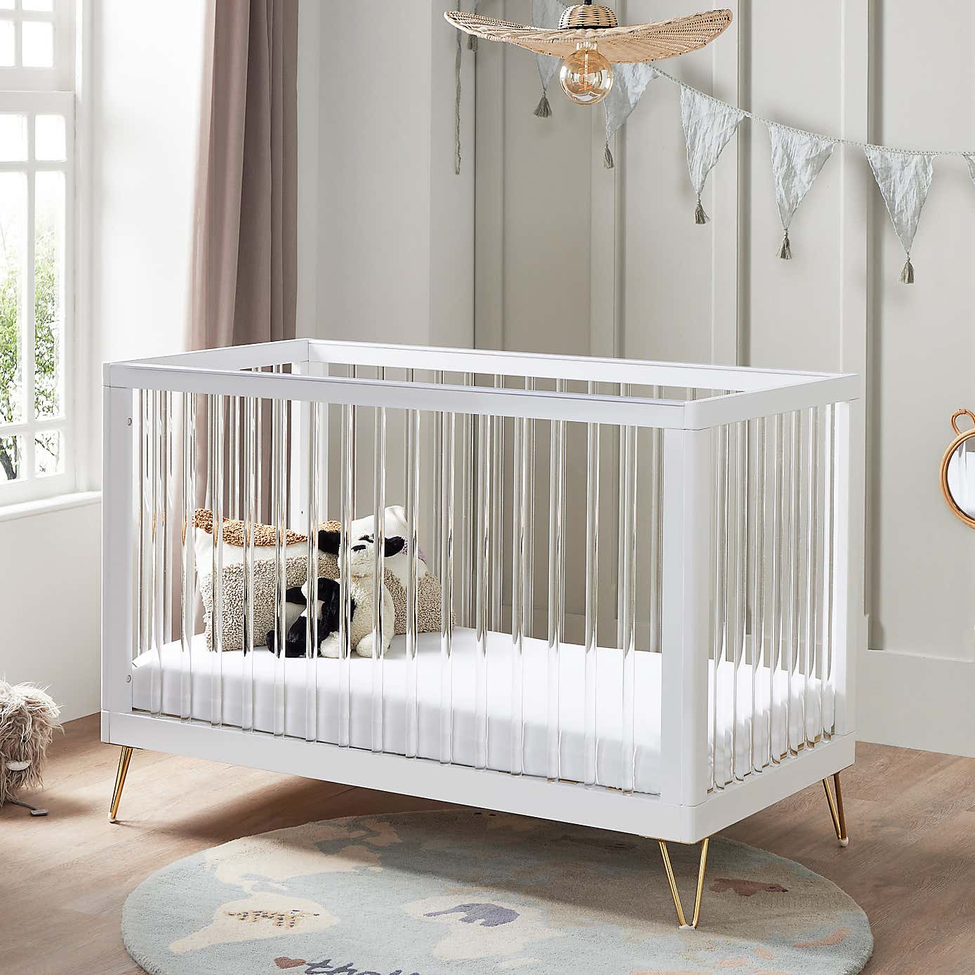 Kimi Acrylic 3 Piece Nursery Room Set