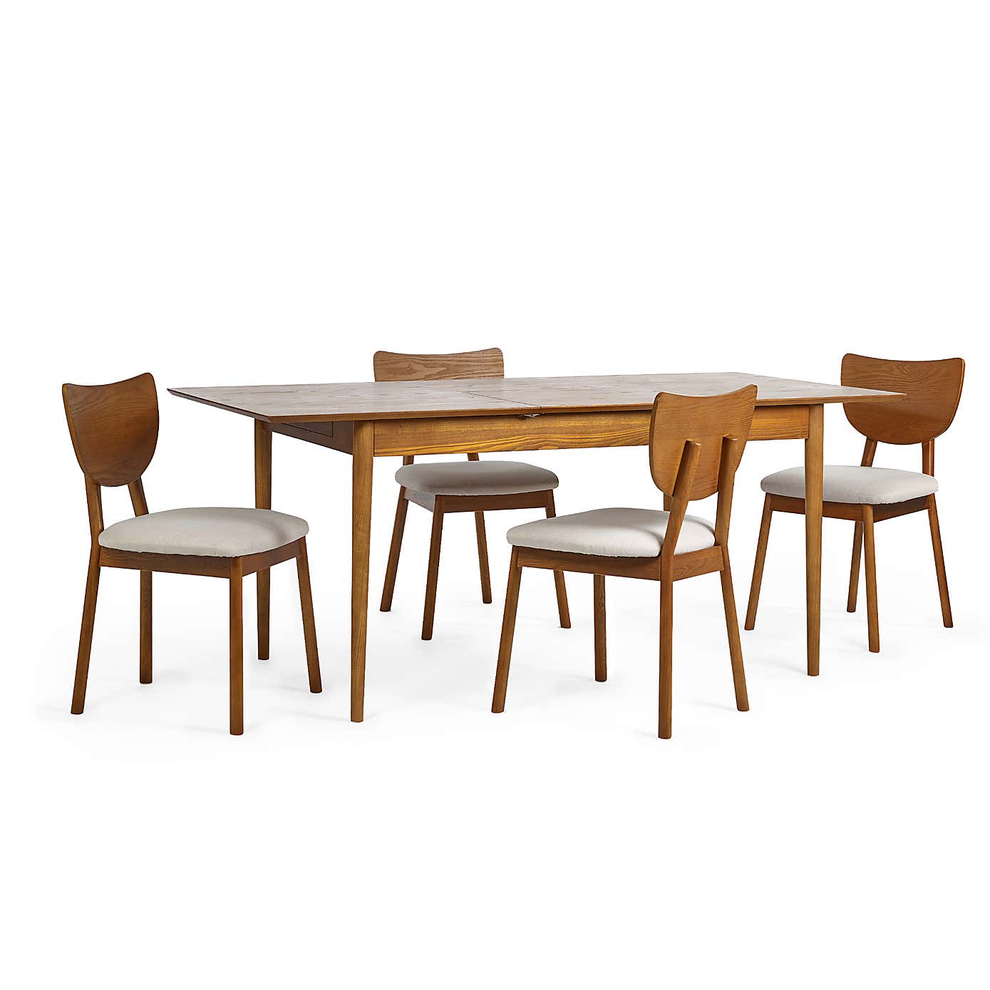 Lowry 4-6 Seater Extendable Dining Table with 2 Drawers