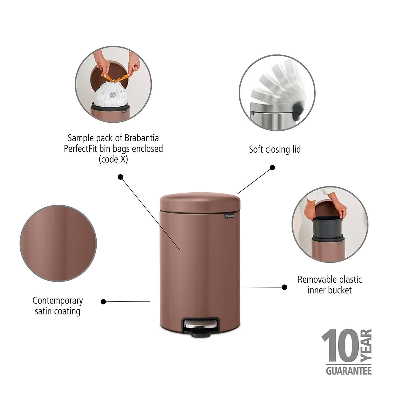 Brabantia NewIcon 12L Pedal Bin