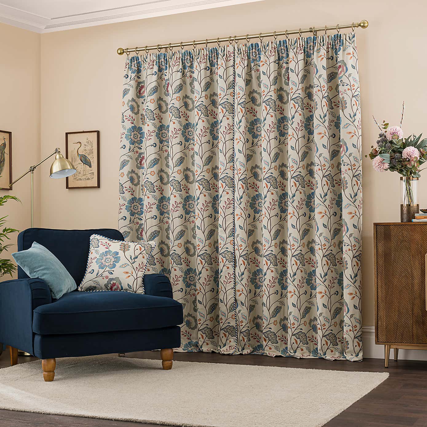 Lampasso Pencil Pleat Curtains
