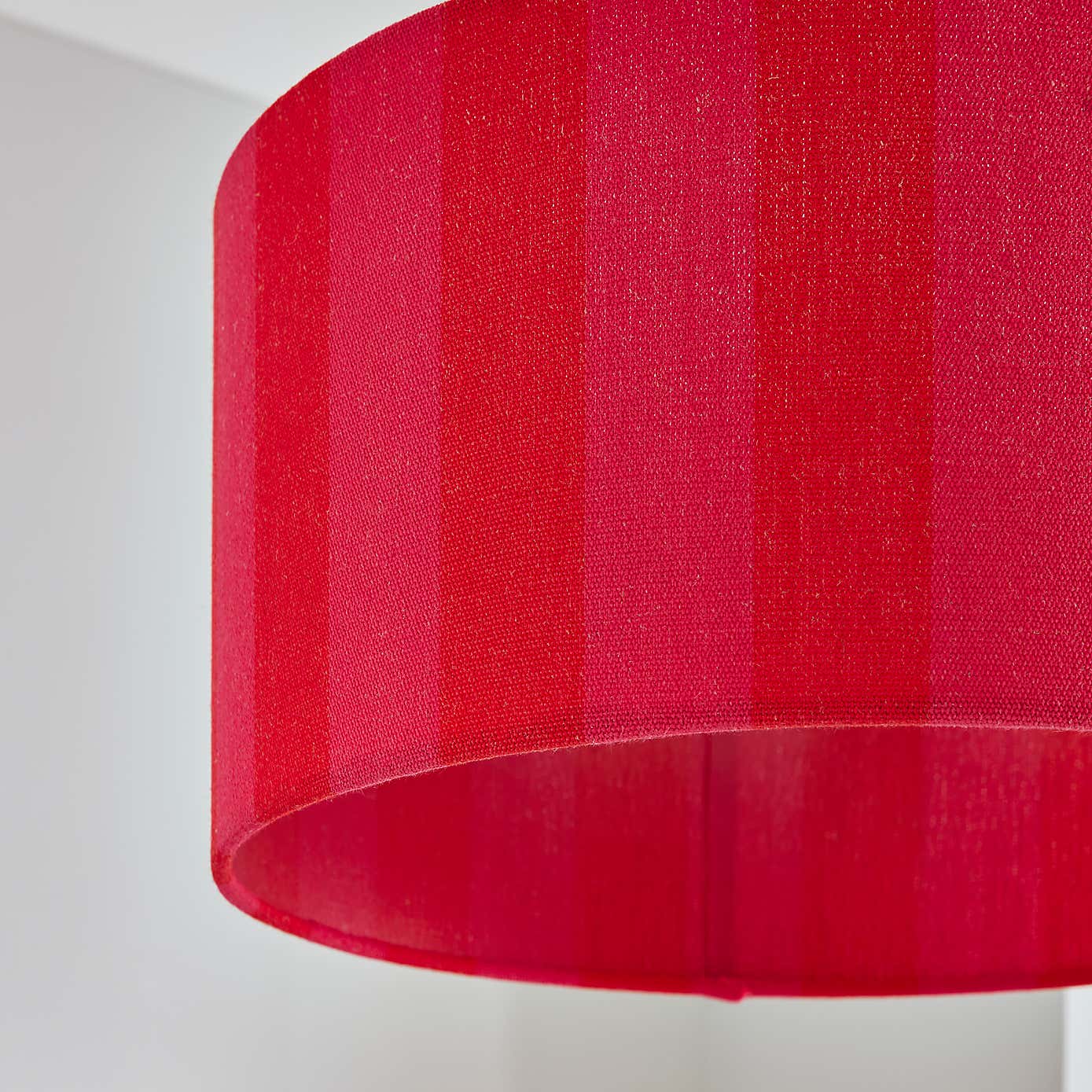 Beatrice Stripe Shallow Drum Lamp Shade