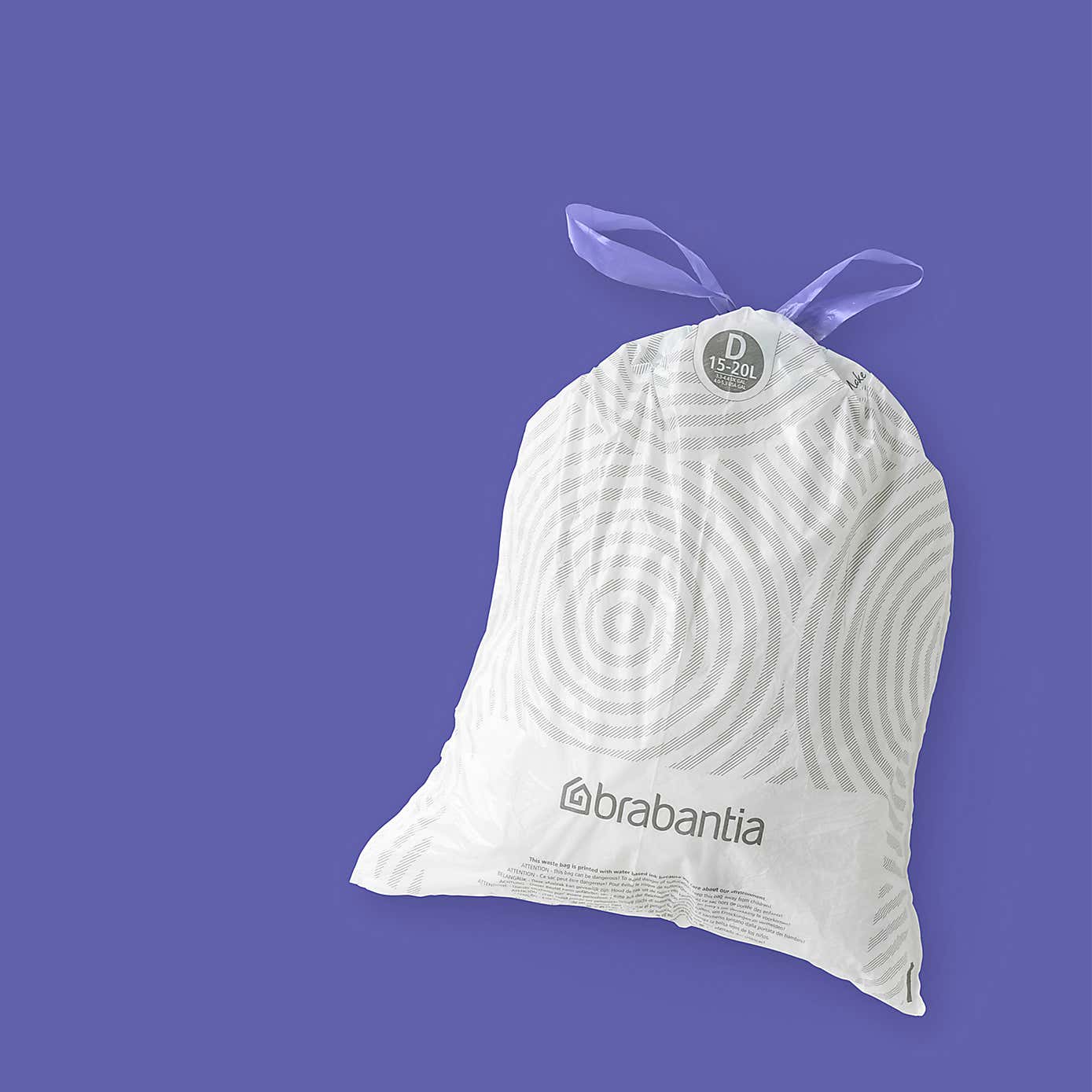 Brabantia Pack of 120 15-20L PerfectFit Code D Bin Bags