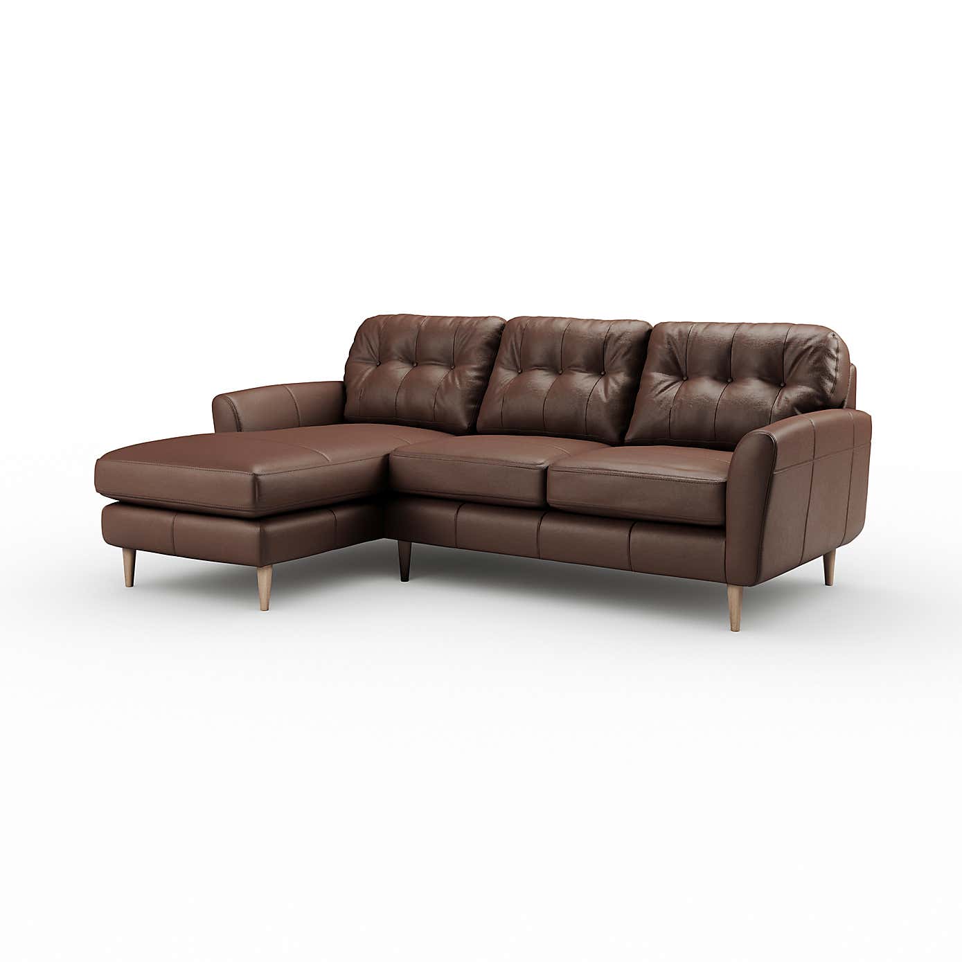 Sven Classic Leather Large Corner Chaise Sofa