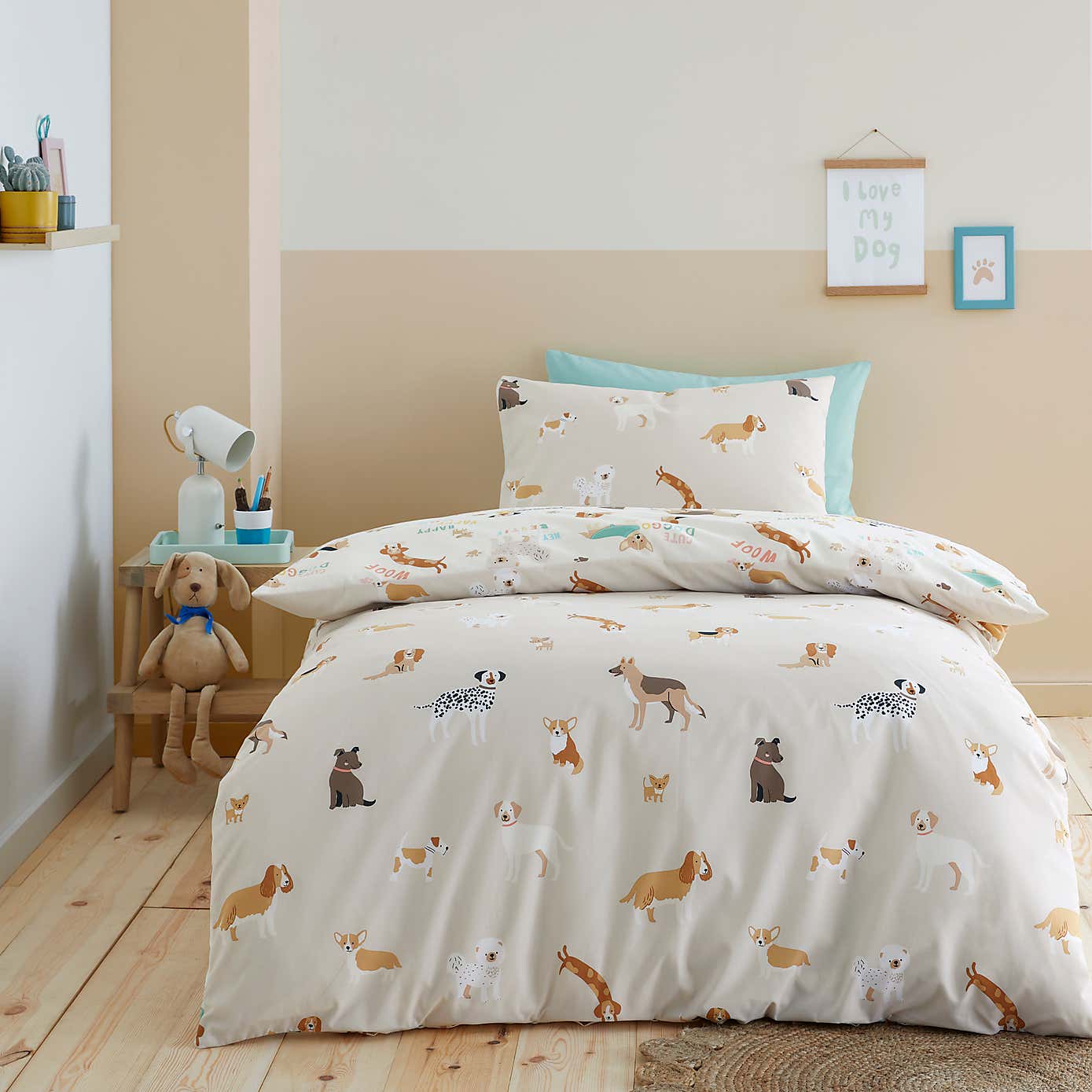 Dogs Duvet Cover & Pillowcase Set