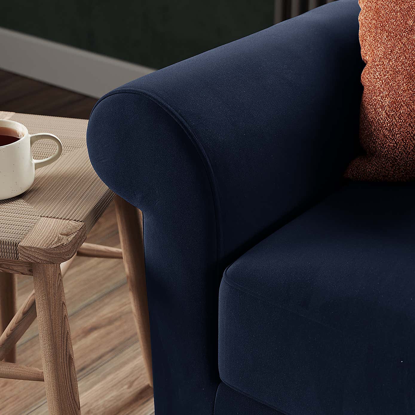 Bettie Velvet 3 Seater Double Sofa Bed