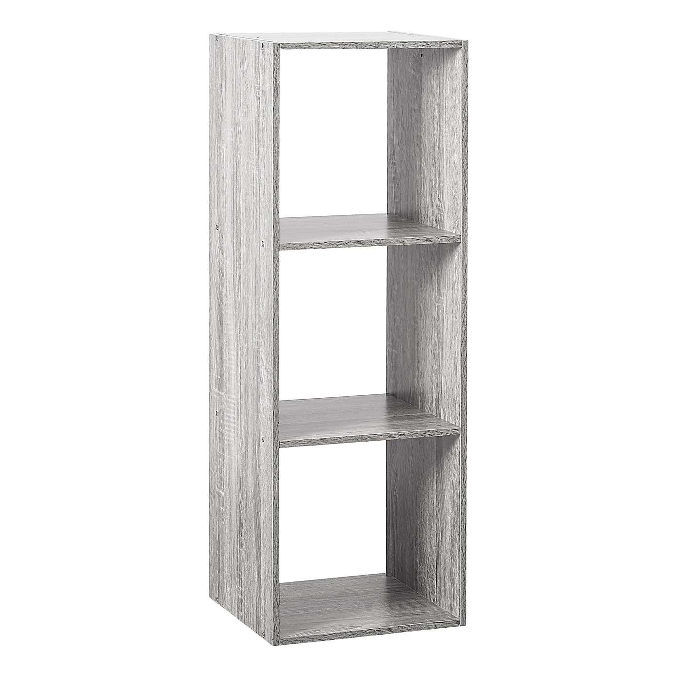 3 Divide Wooden Bookcase