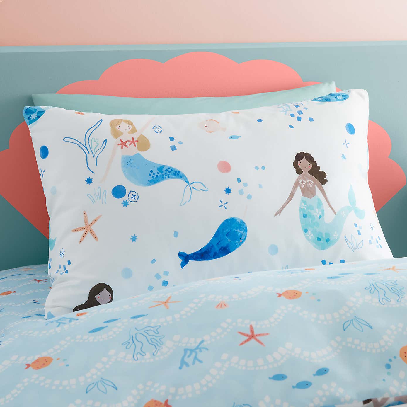 Mermaid Duvet Cover and Pillowcase Set
