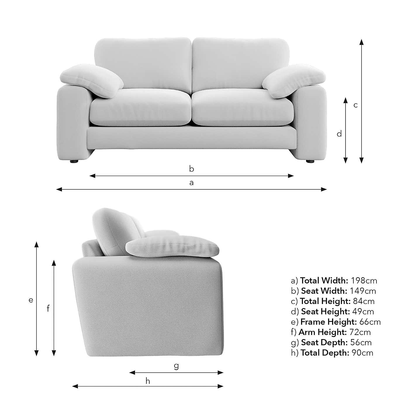 Magnus Cosy Weave 3 Seater Sofa
