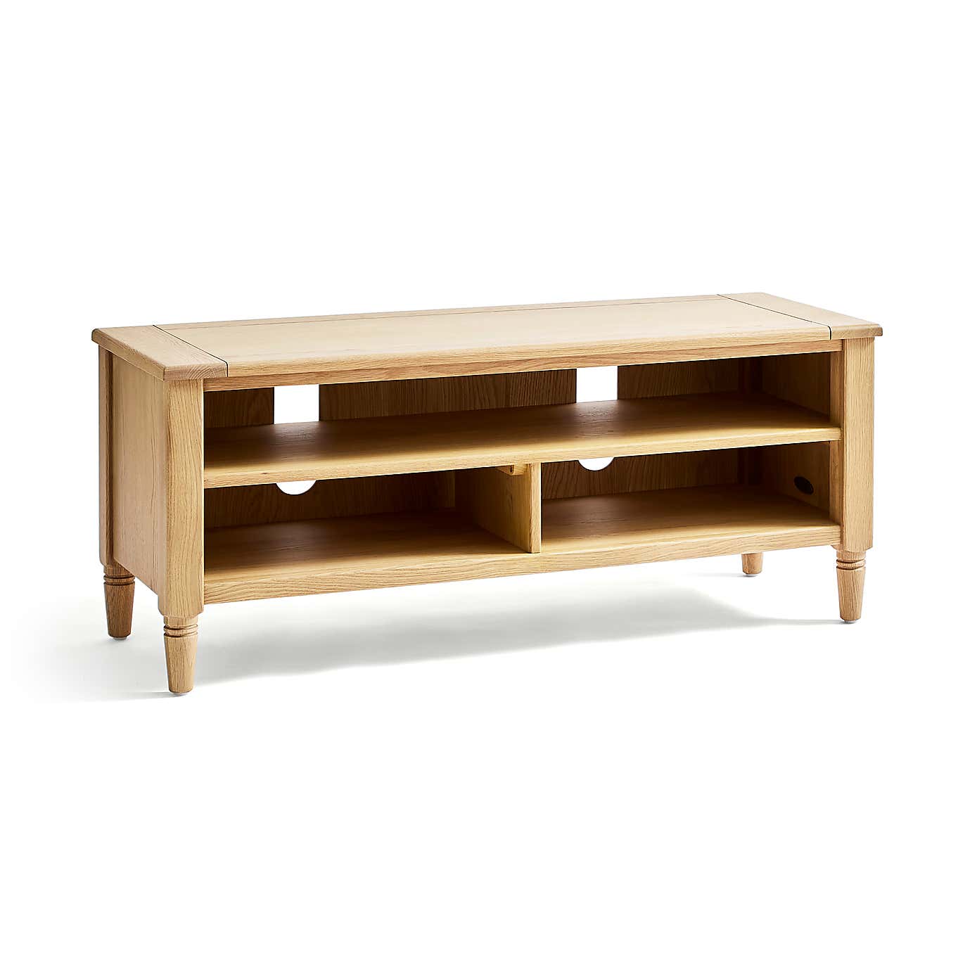 Churchgate Walcote Open Small TV Unit for TVs up to ", Oak