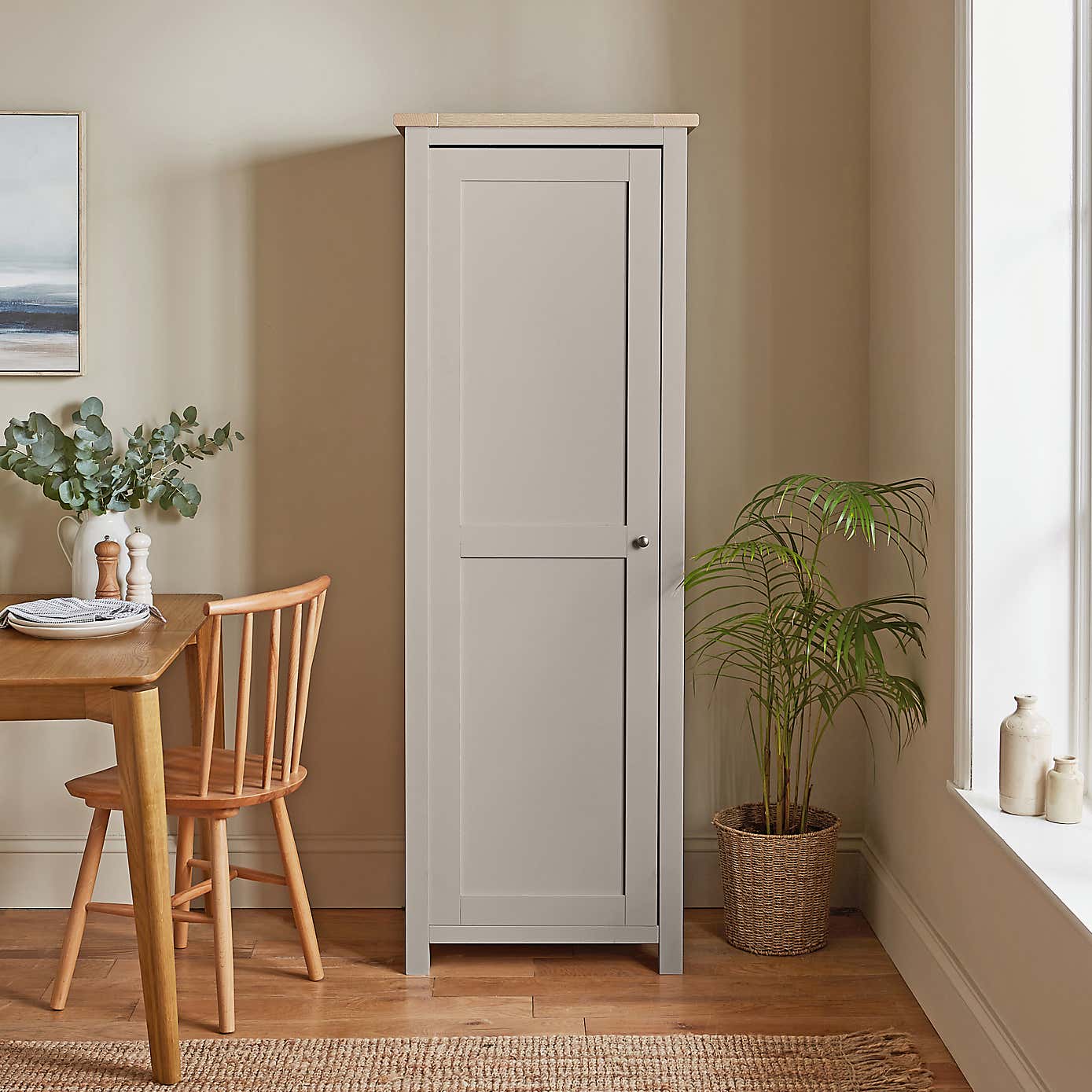 Olney Single Kitchen Larder Unit, Stone