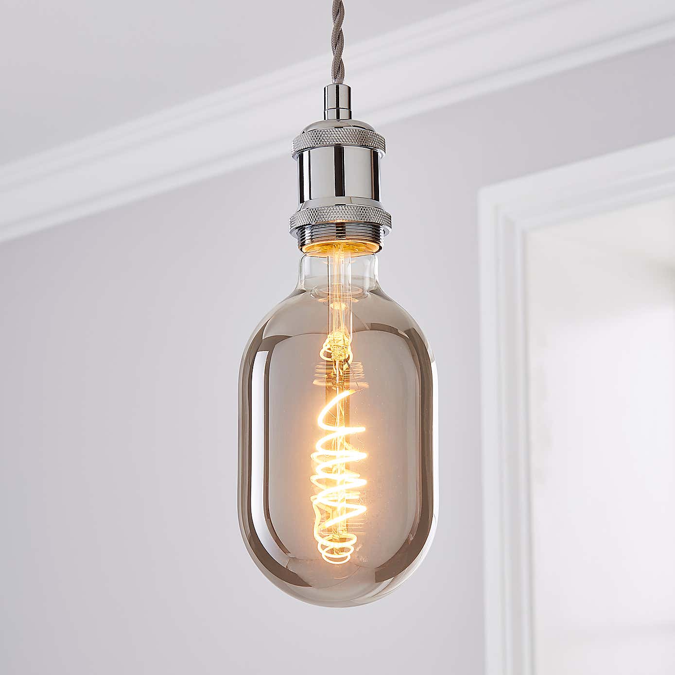 Haines Oval Filament Bulb Chrome
