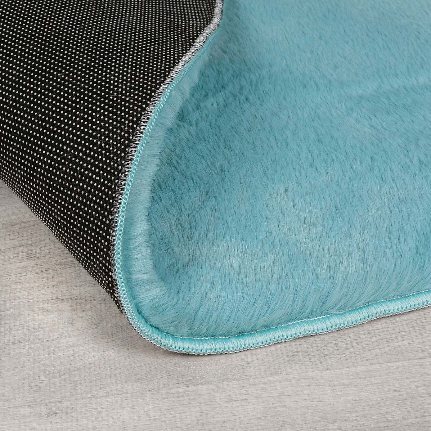 Supersoft Grey Circle Rug