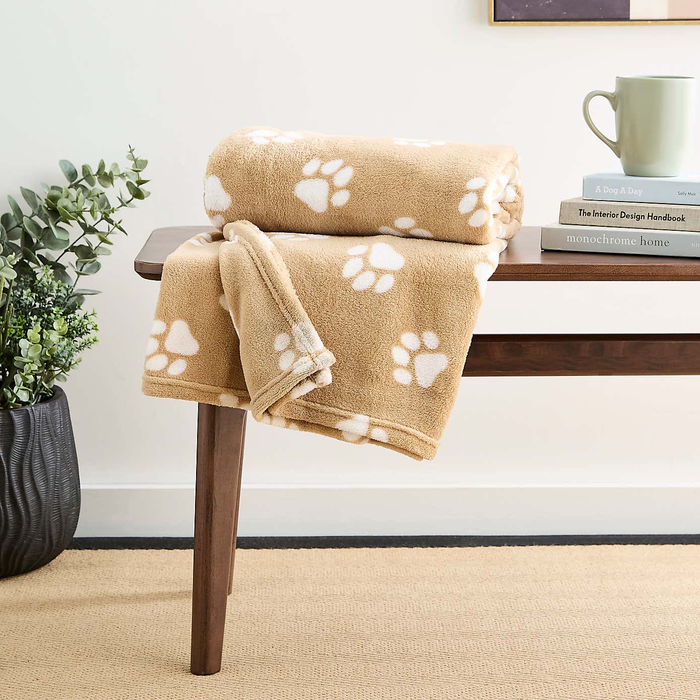 Paw Print Throw 130cm x 170cm