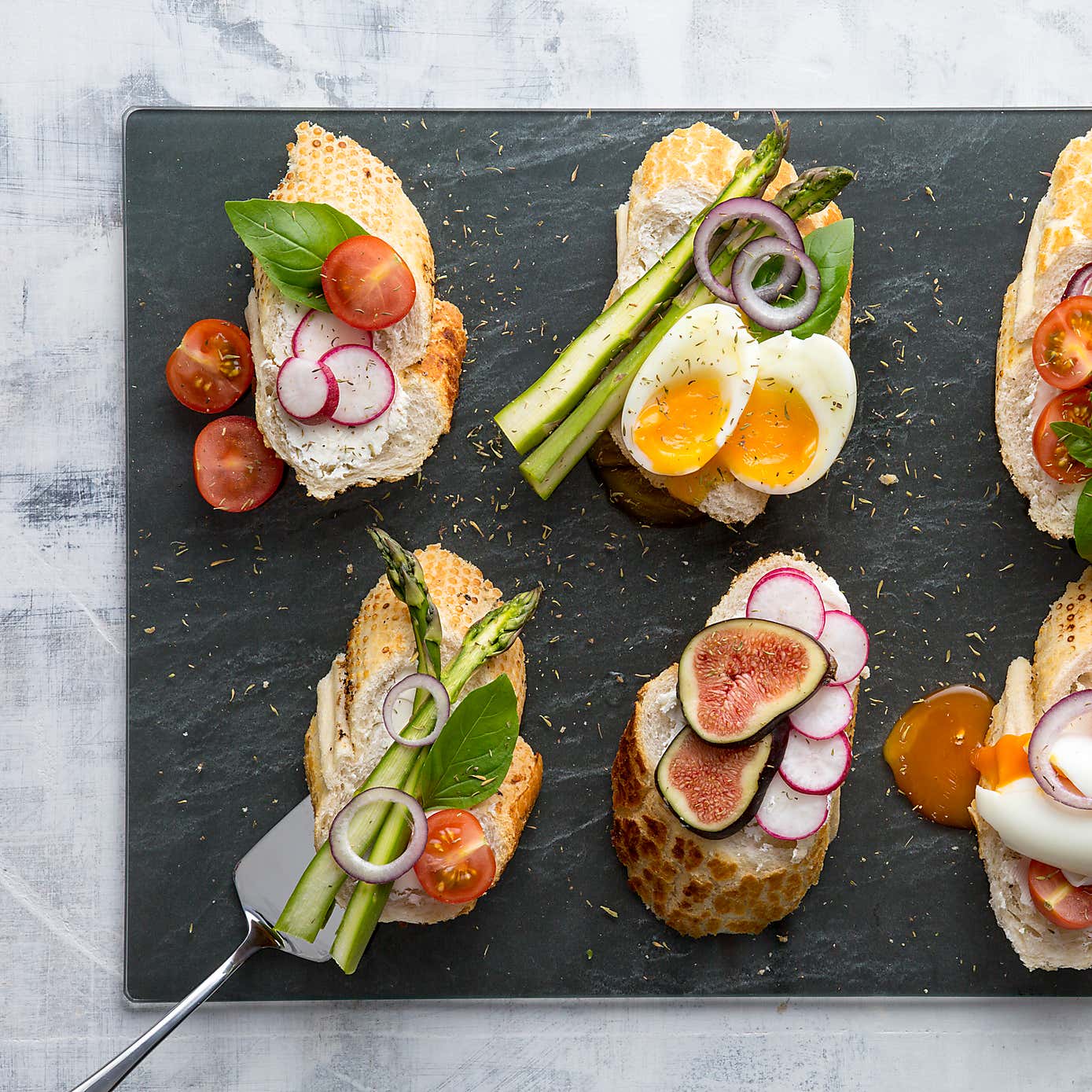 Typhoon Elements Slate Effect Glass Worktop Saver