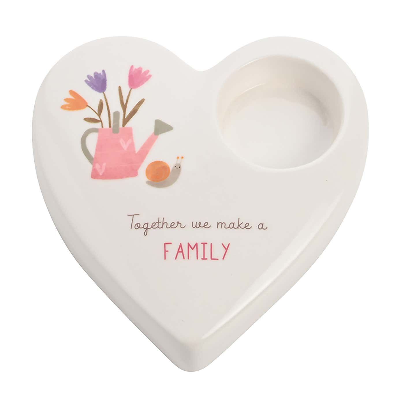 Family Ceramic Tealight Holder