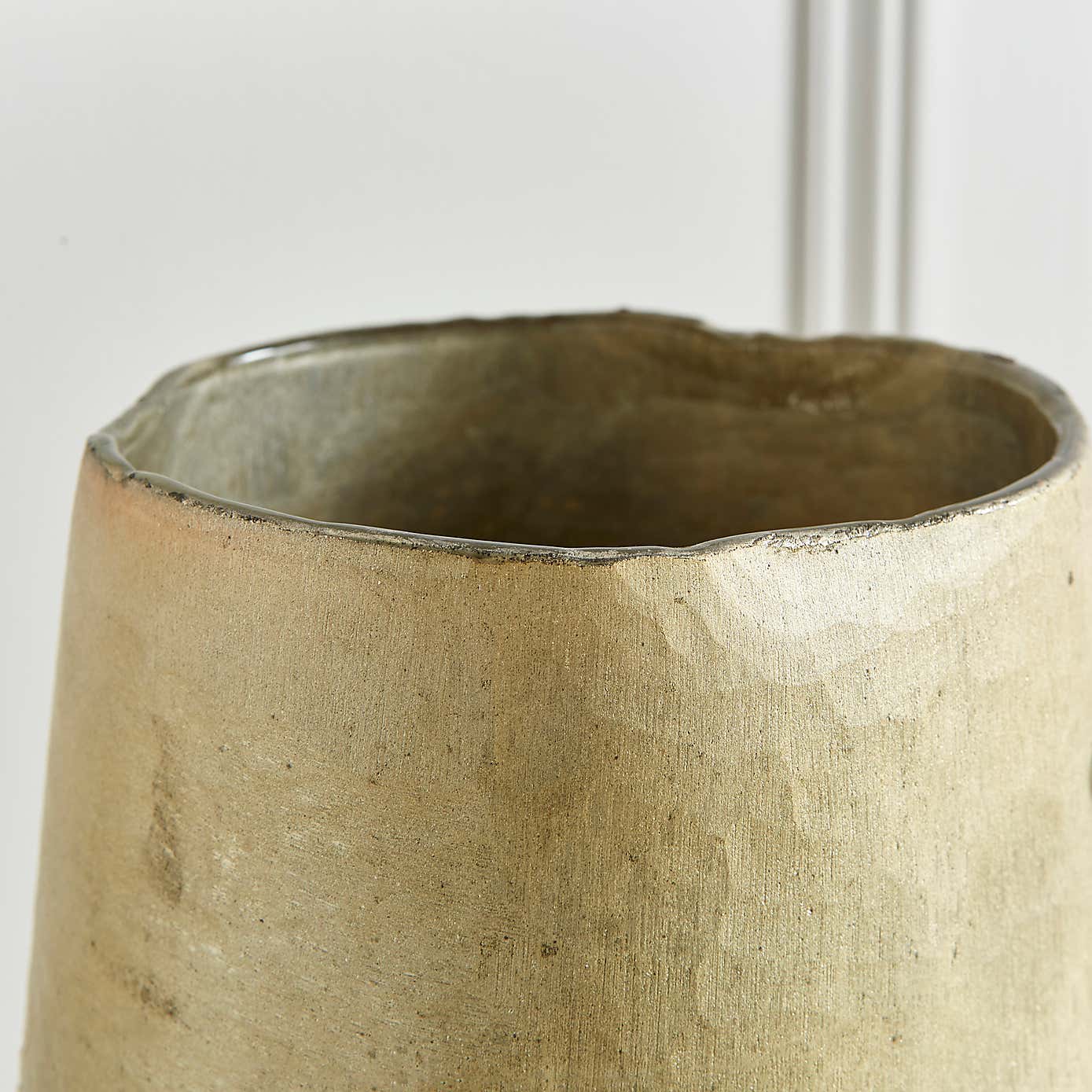 Recycled Glass Gold Foil Vase