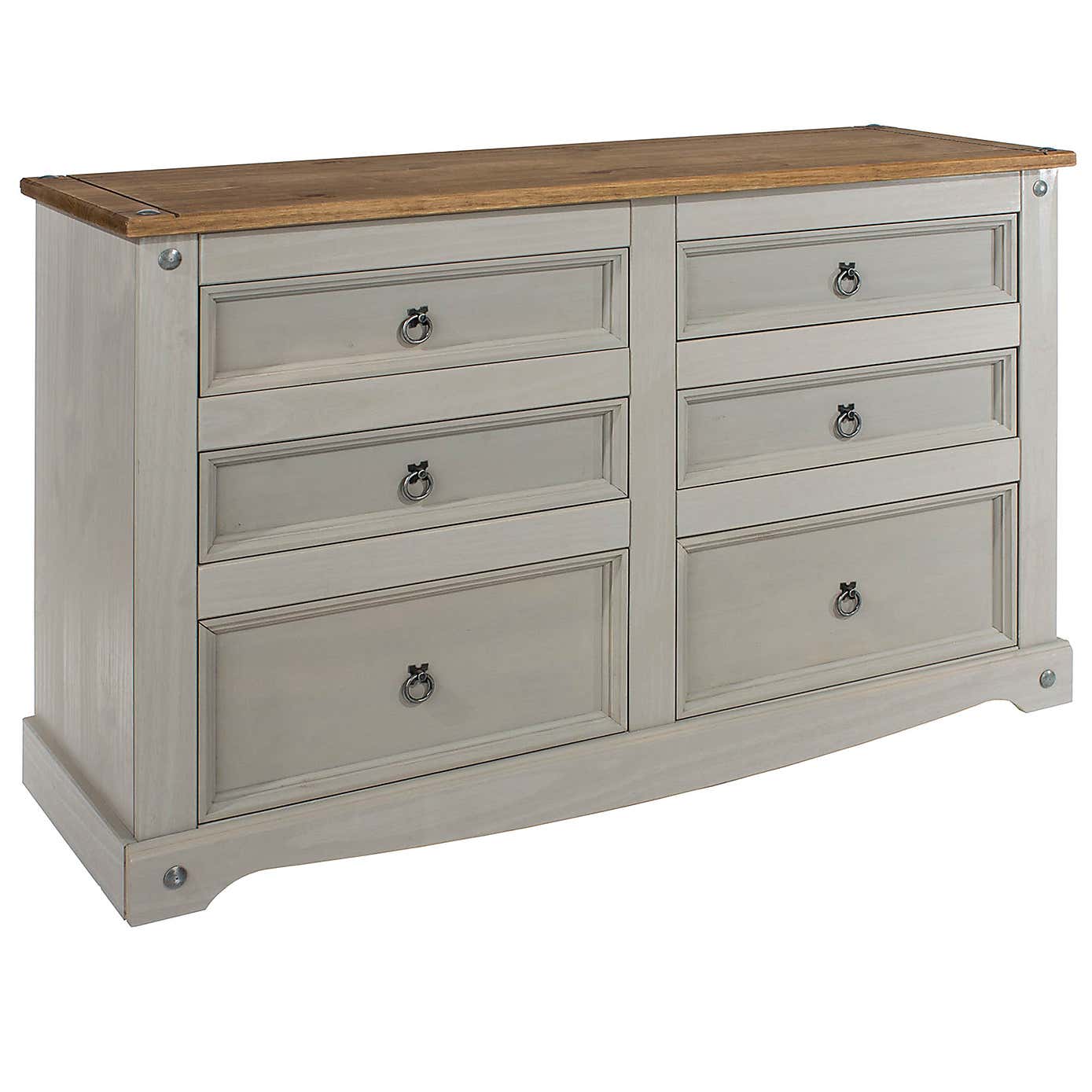 Corona Grey 6 Drawer Chest