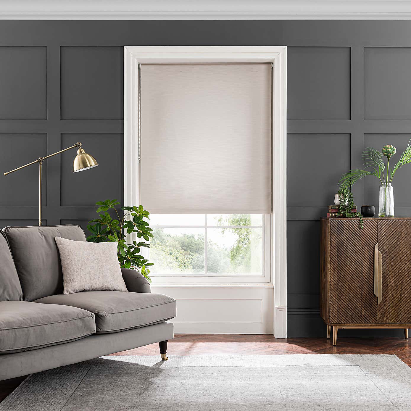 Satin Blackout Roller Blind