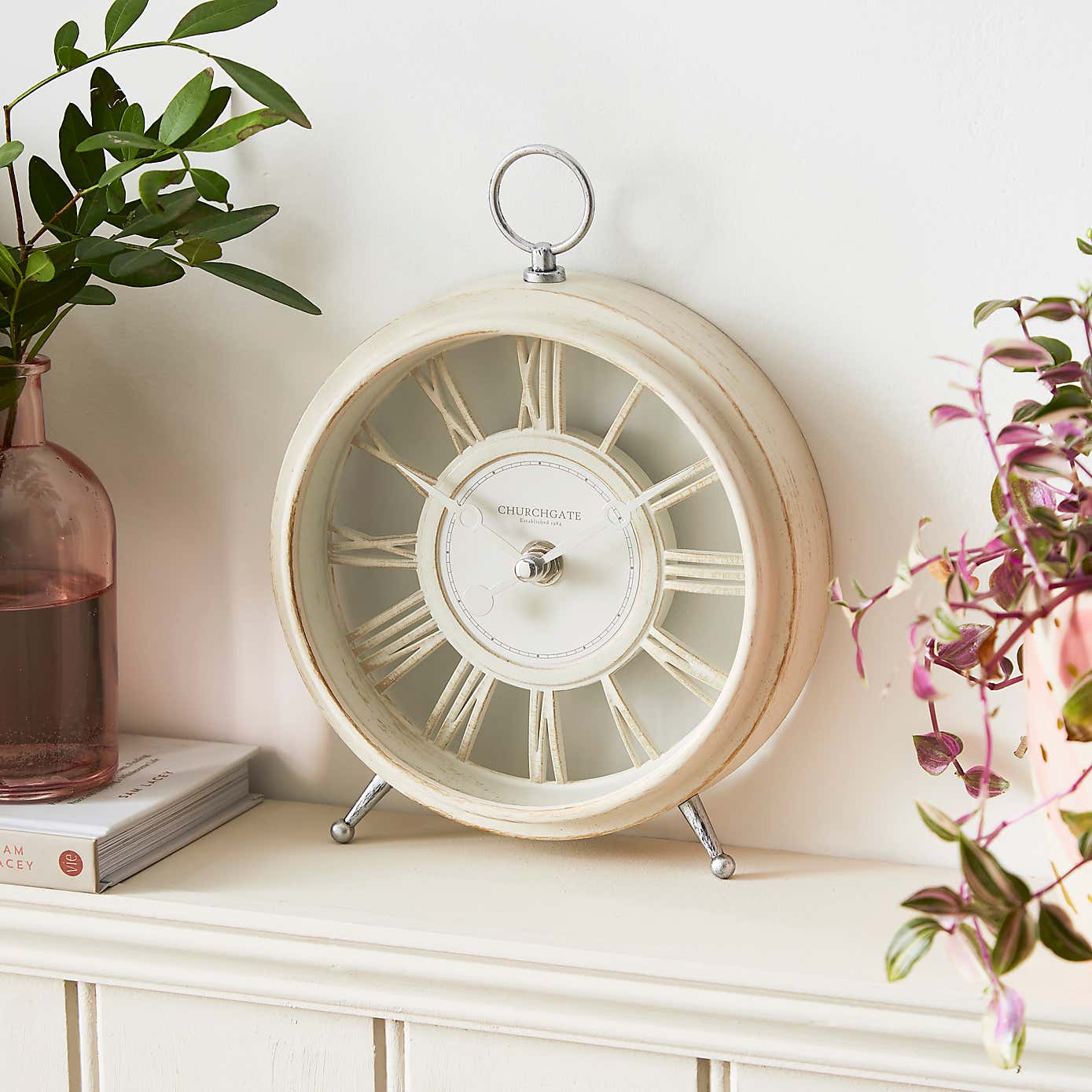 Churchgate Cream Mantel Clock