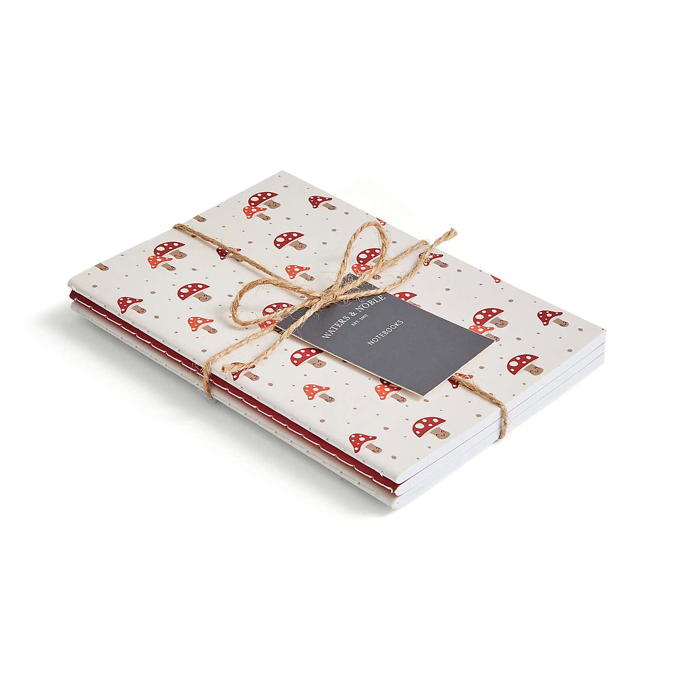 Waters & Noble Set of 3 Mushroom Softcover Notebooks