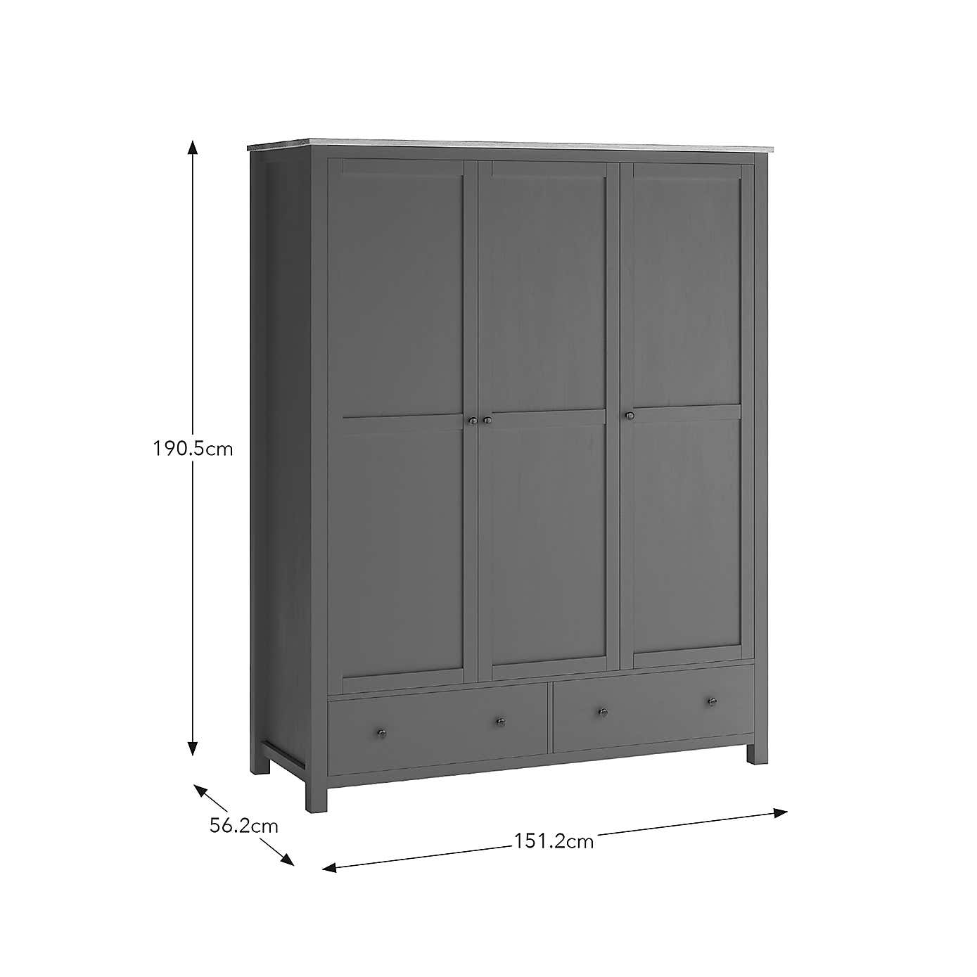 Olney Triple Wardrobe