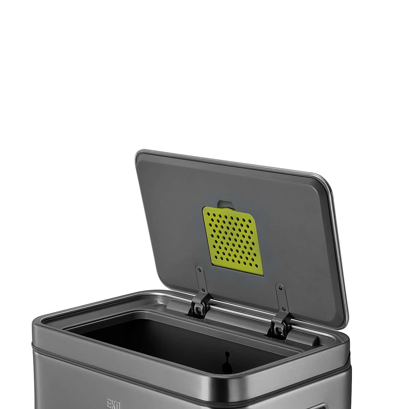 EKO X Cube 45L Titanium Grey Steel Pedal Bin