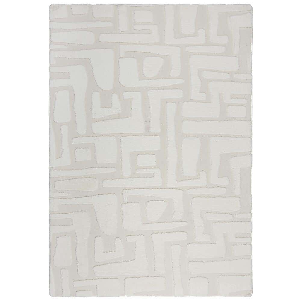 Boucle Carved Faux Fur Rug