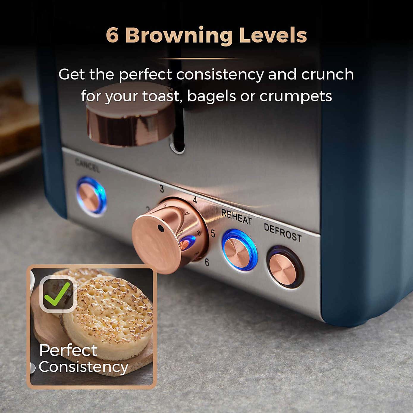 TOWER Cavaletto 2 Slice Toaster