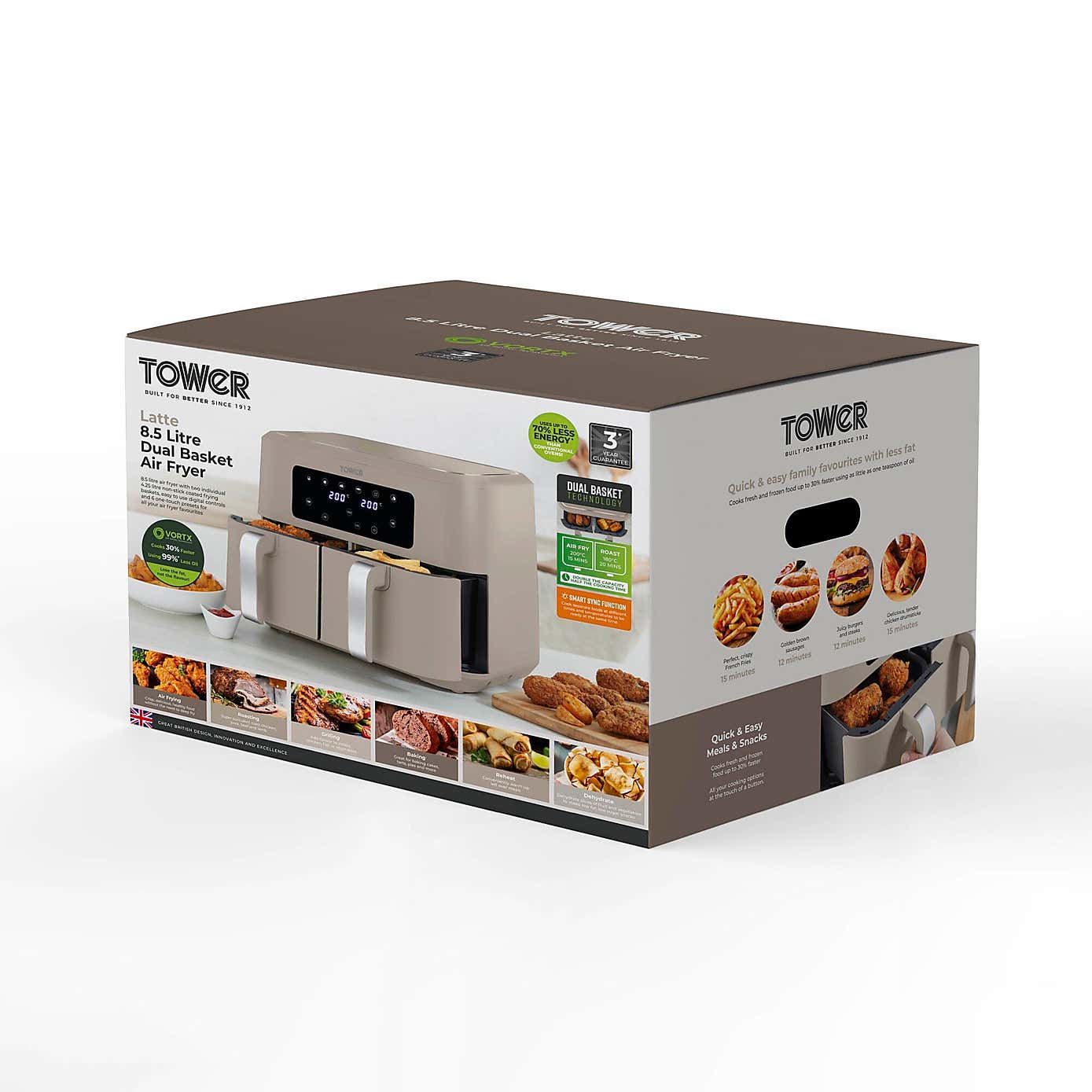 Tower Vortx 8.5L Dual Basket Air Fryer