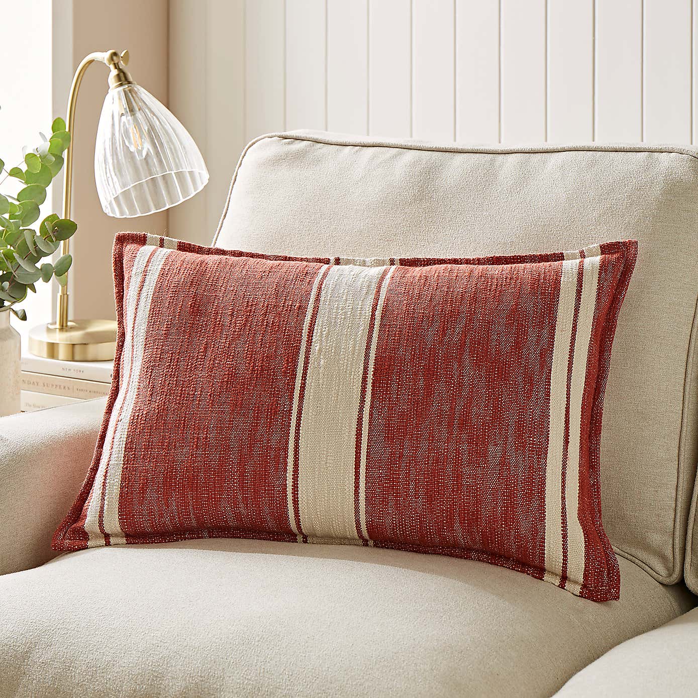 Churchgate Mallory Striped Rectangular Cushion