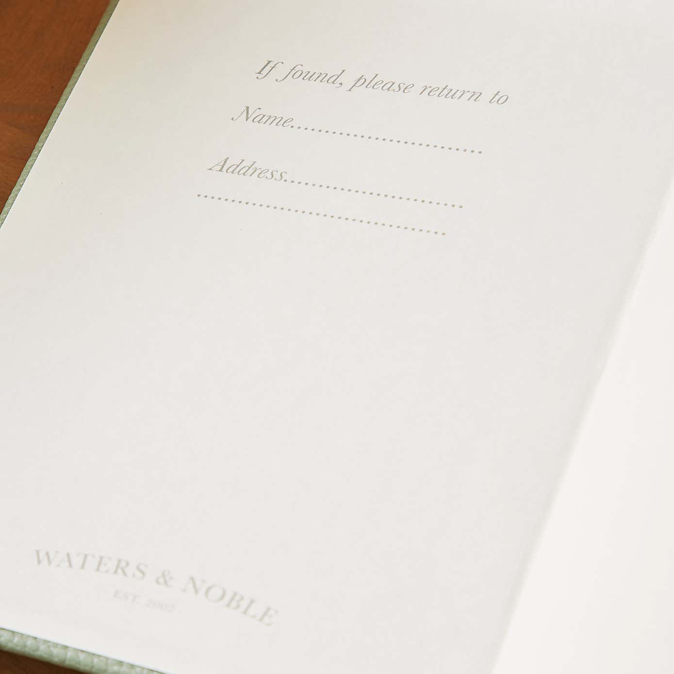 Waters and Noble Premium Faux Leather Notebook