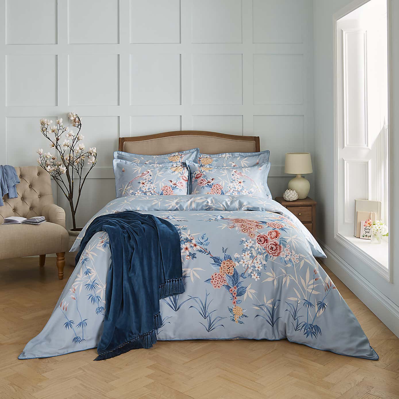 Dorma Love Bird Cotton Duvet Cover and Pillowcase Set