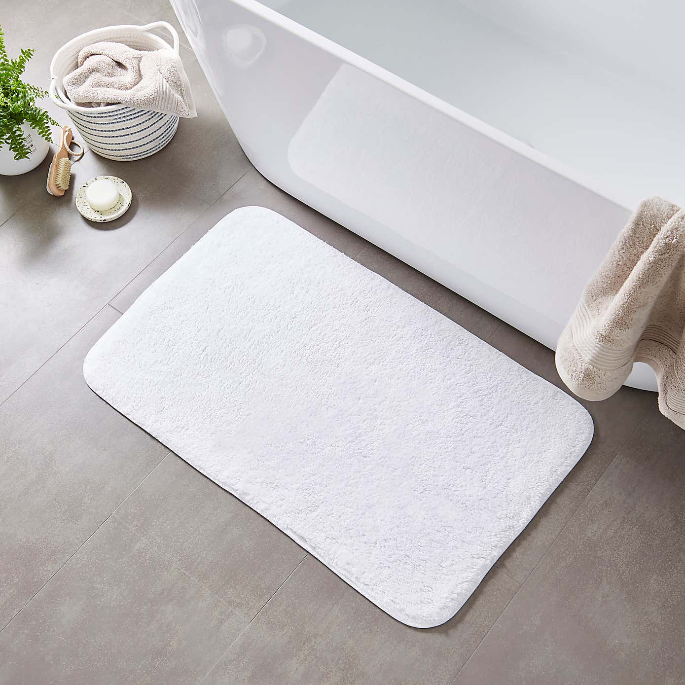 Cotton Anti-Slip Bath Mat