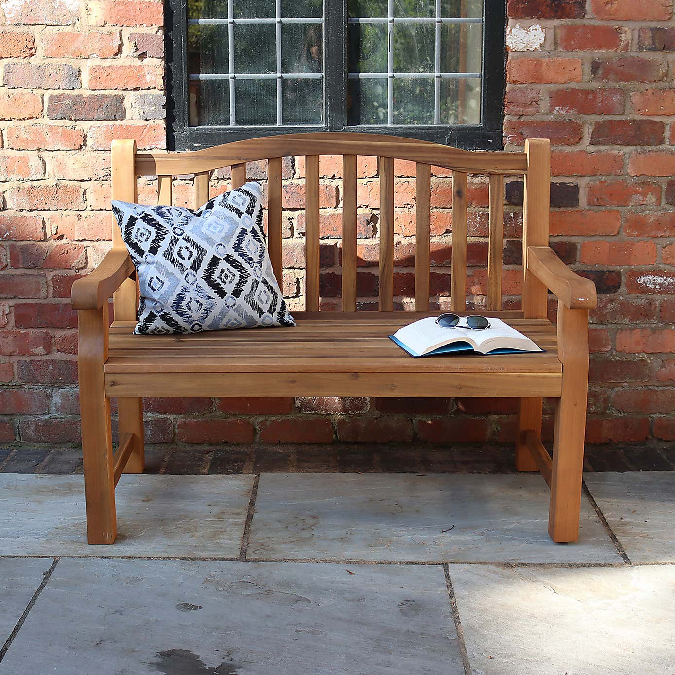 A.Mir Lytham Outdoor 2 Seater Dining Bench
