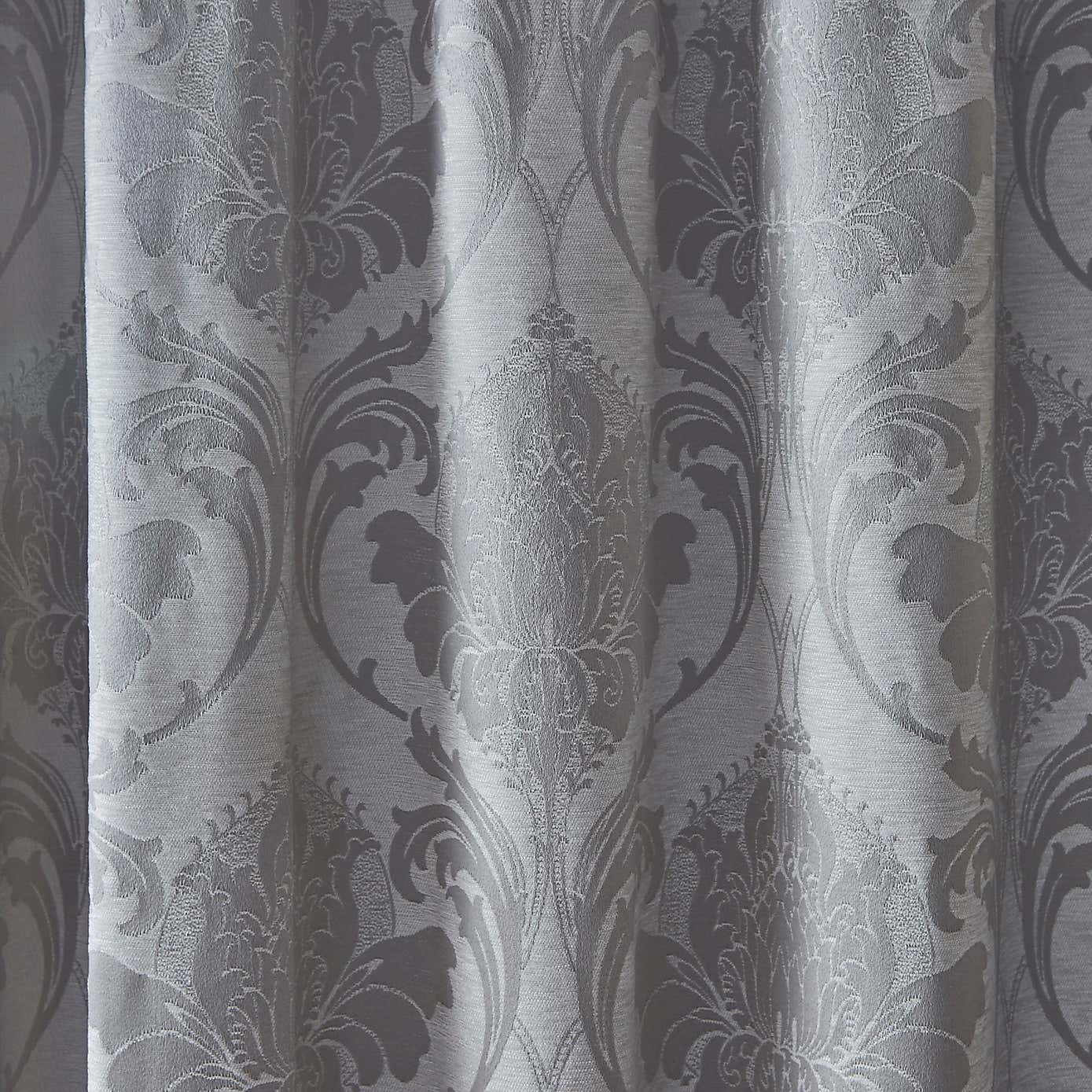 Zahra Chenille Jacquard Pencil Pleat Curtains