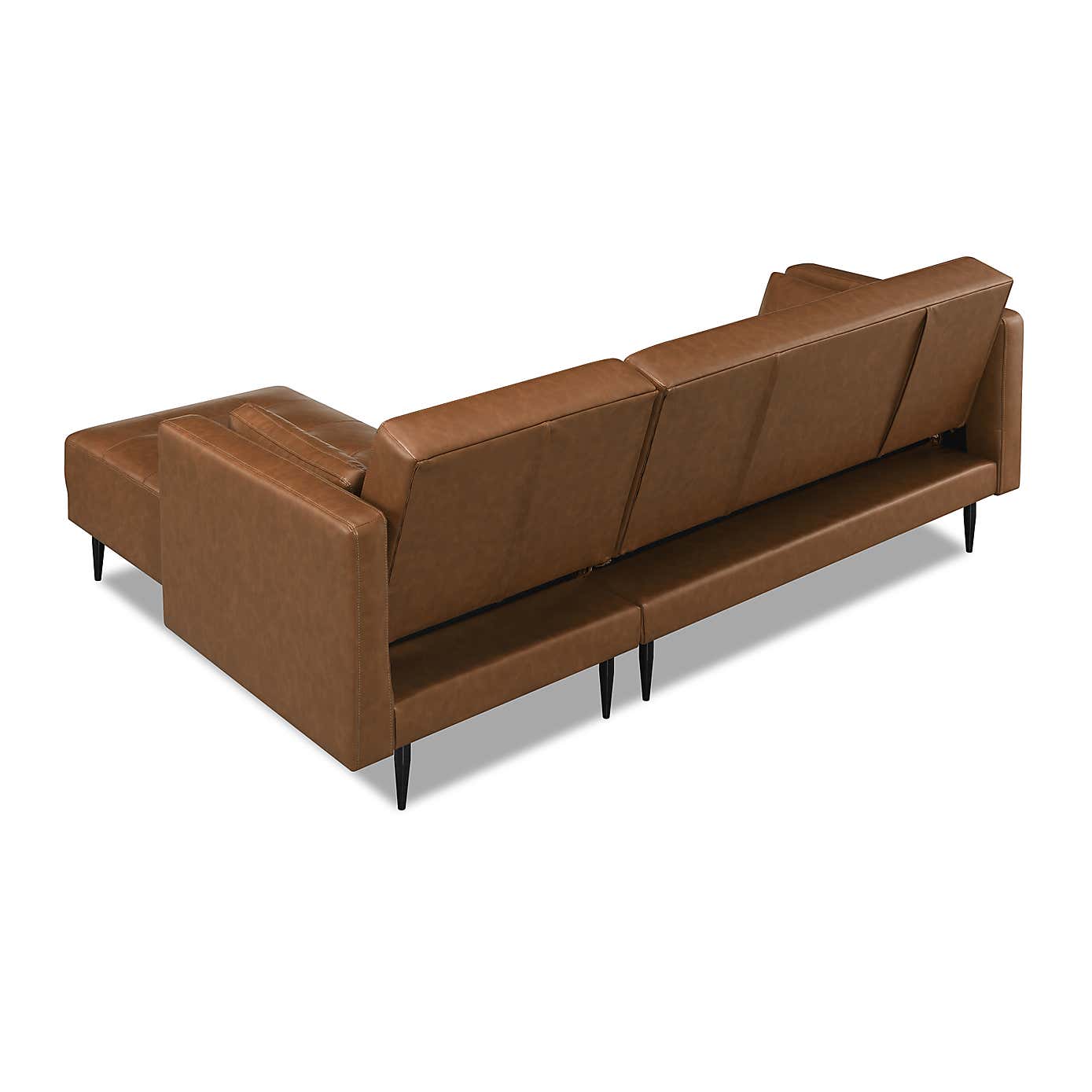 Selma Faux Leather Corner Double Sofa Bed