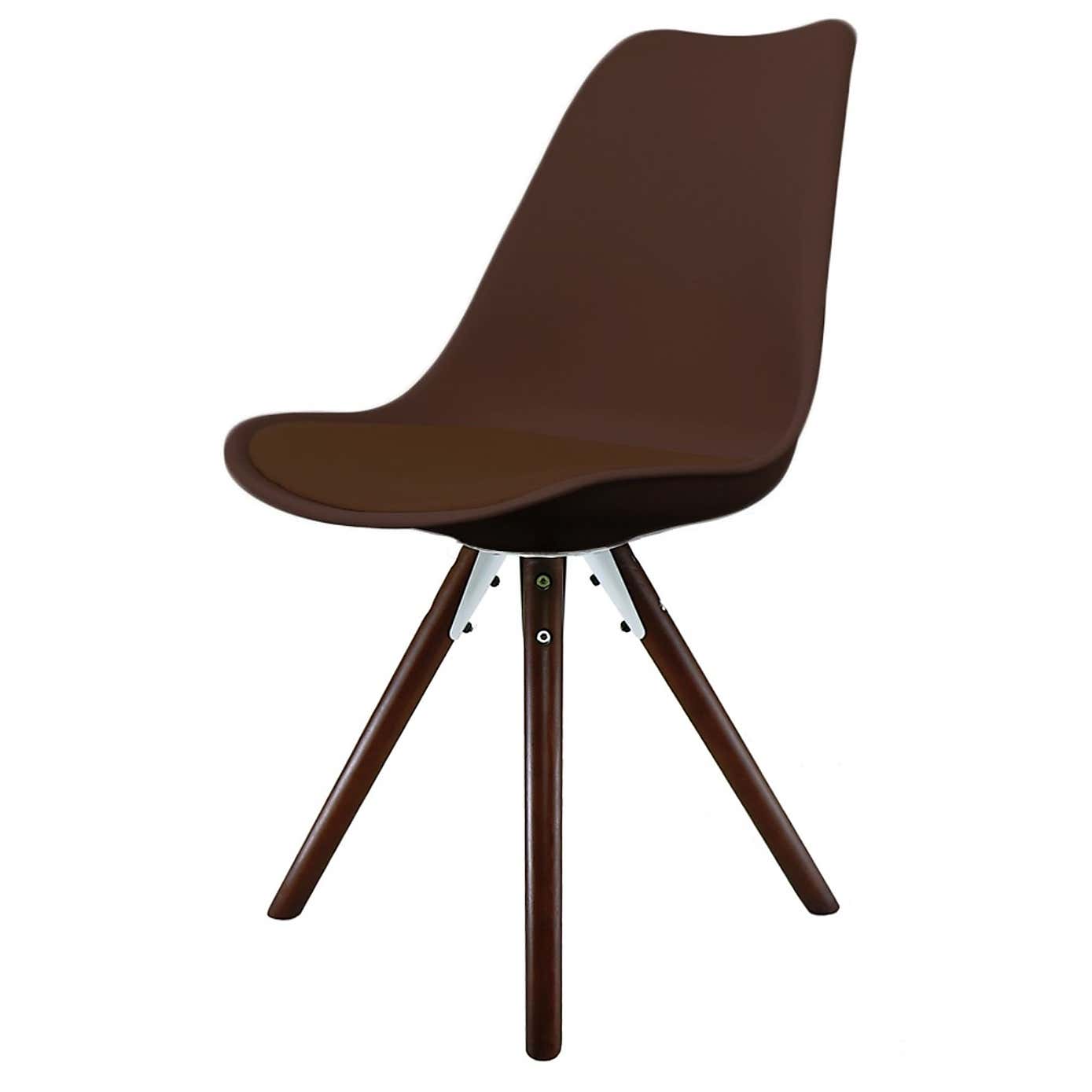 Fusion Living Soho Plastic Dining Chair with Pyramid Legs