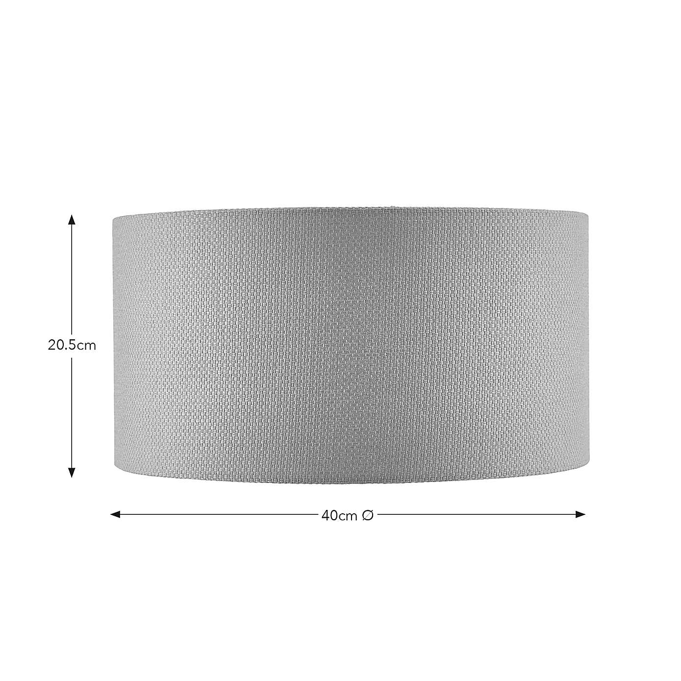 Barkweave Easy Fit Drum Lamp Shade