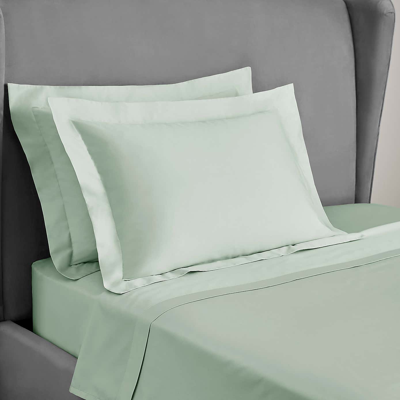 Dorma 300 Thread Count 100% Cotton Sateen Plain Oxford Pillowcase