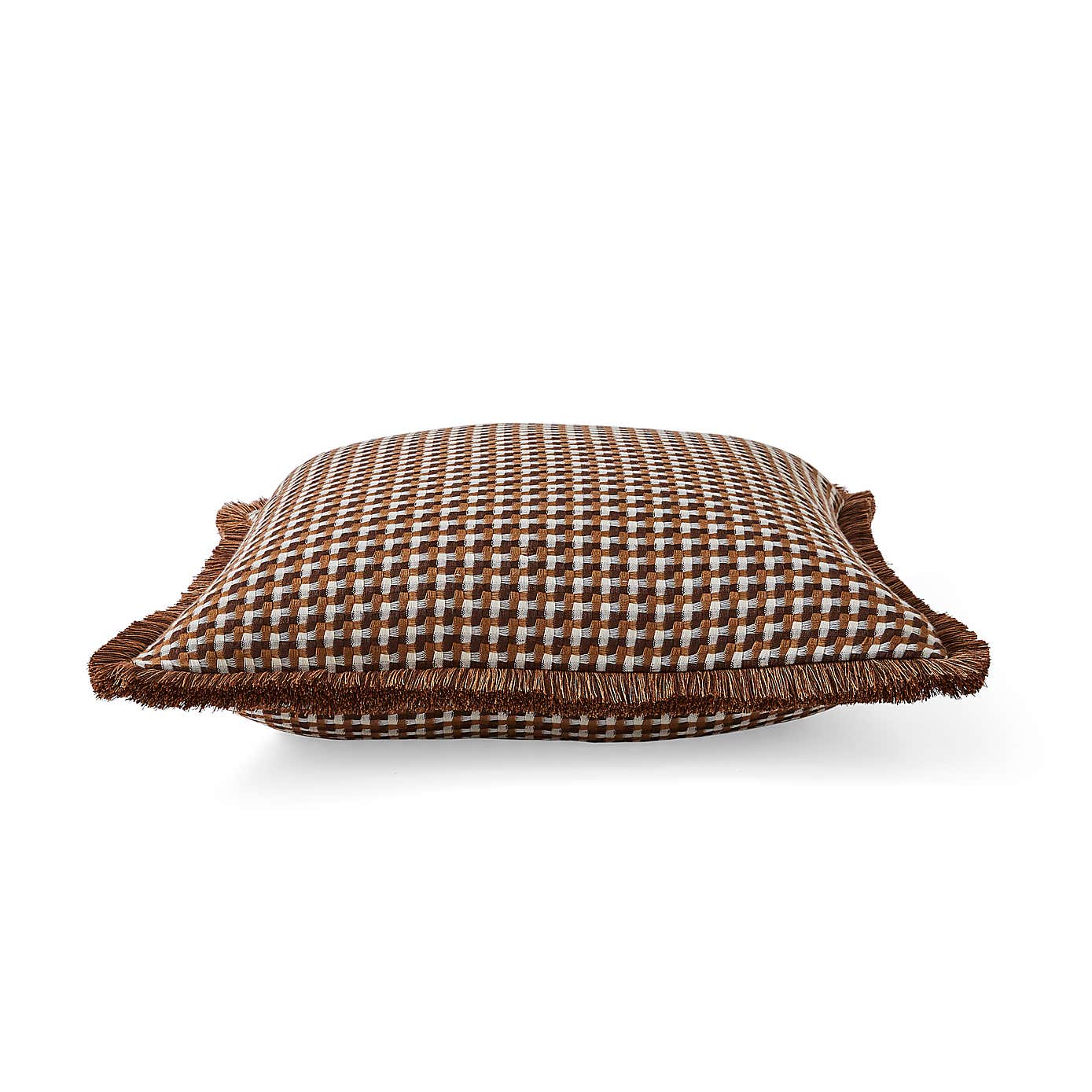 Geometric Fringed Cushion