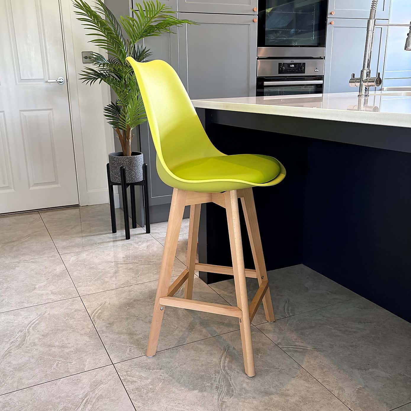 Fusion Living Soho Plastic Bar Stool