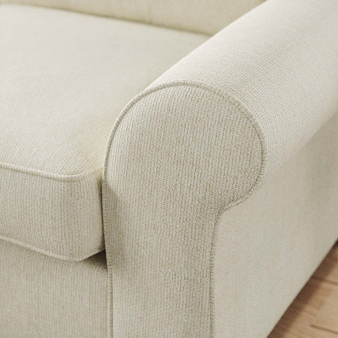 Flori Corner Chaise Sofa, Chunky Chenille