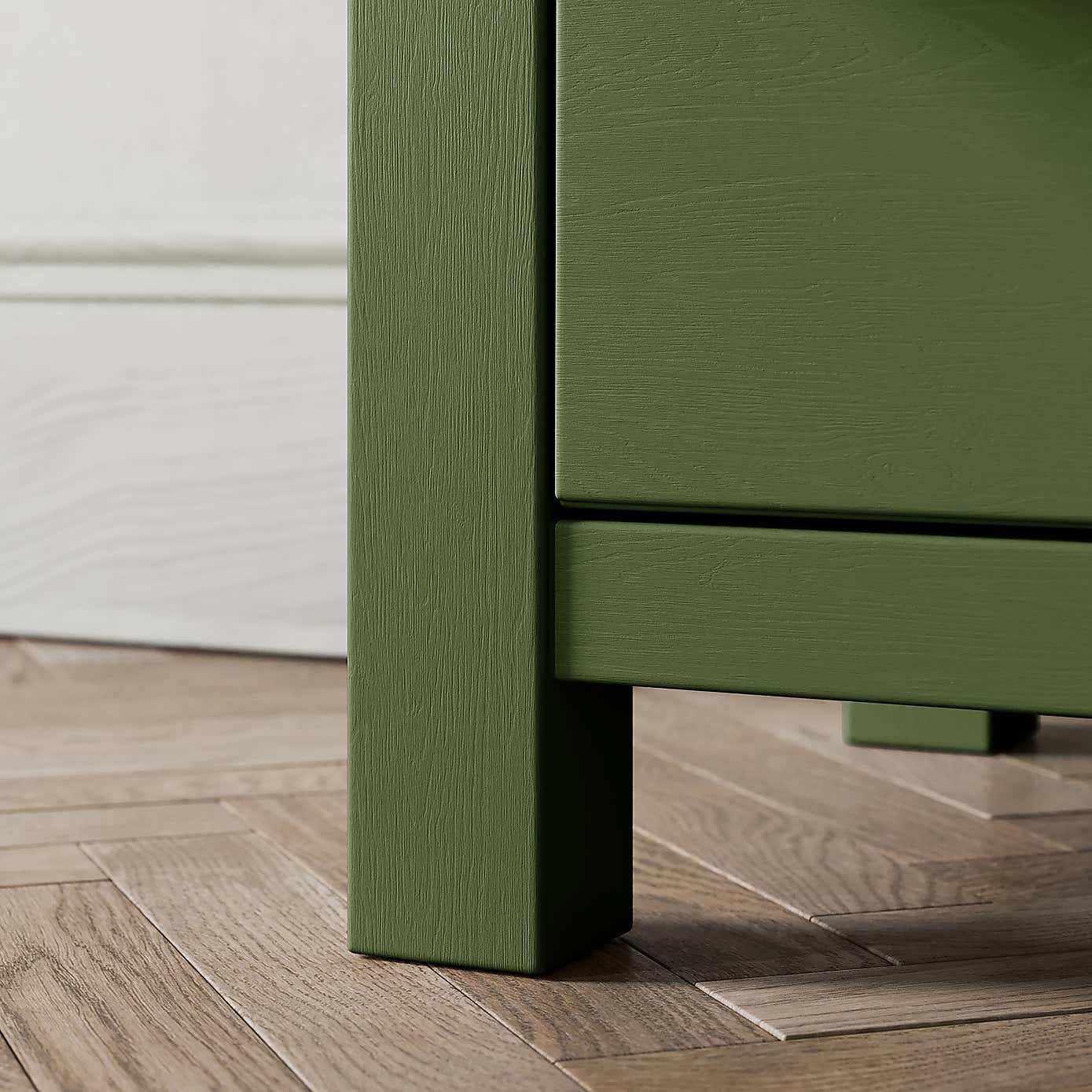 Olney 2 Drawer Bedside Stone