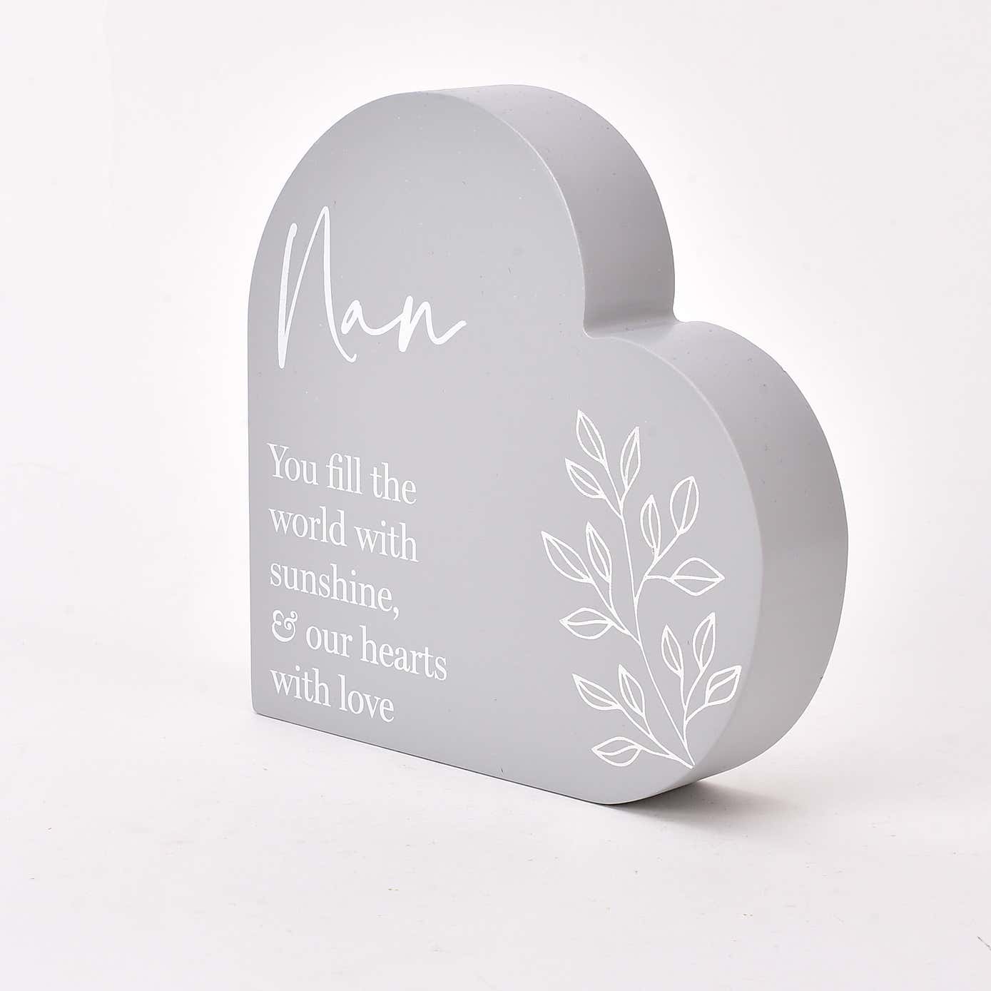 Nan Moments Heart Plaque