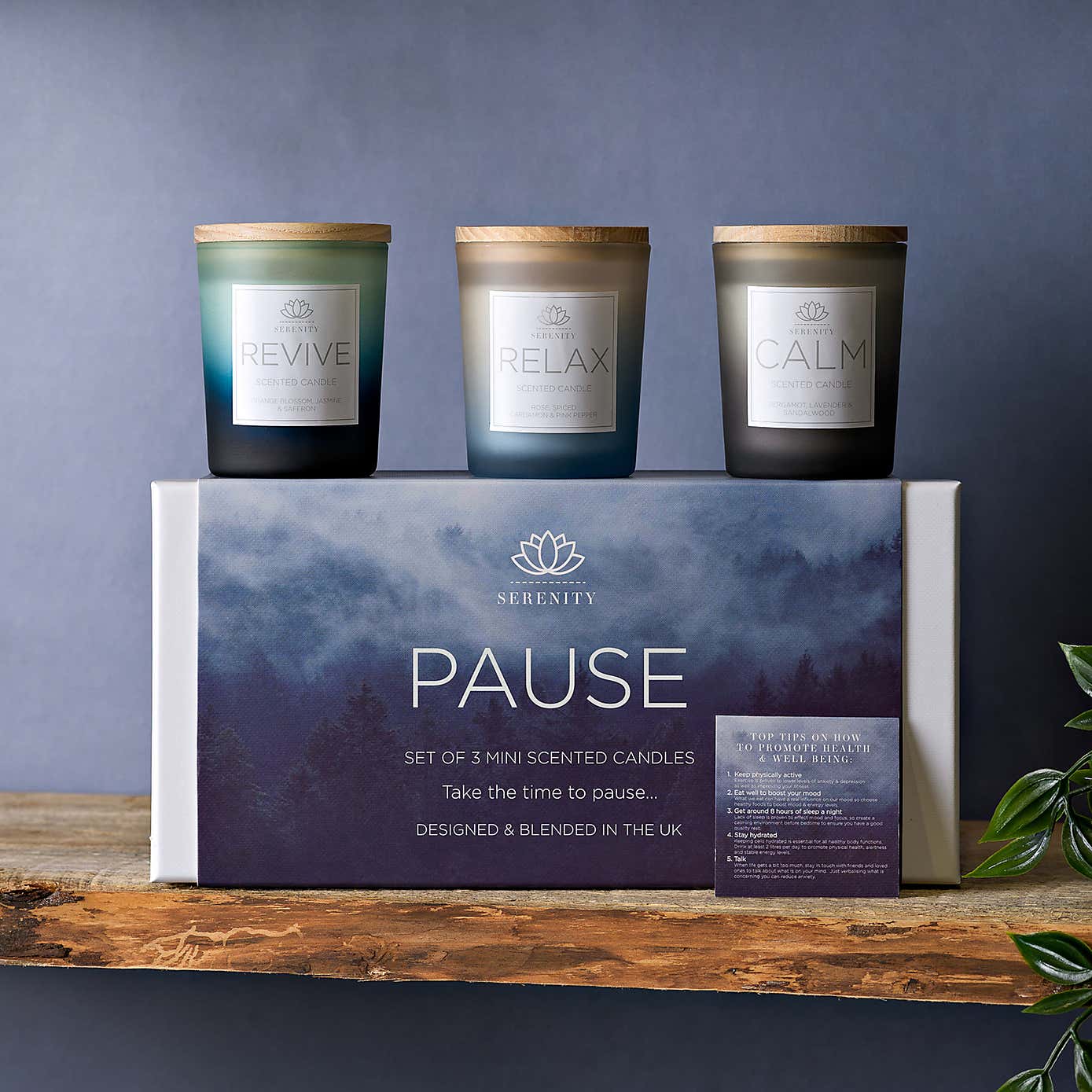 Serenity Set of 3 Pause Candles