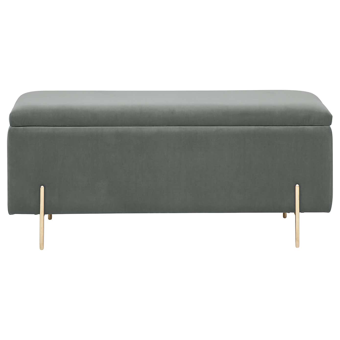 Mystica Velour Ottoman Storage Bench