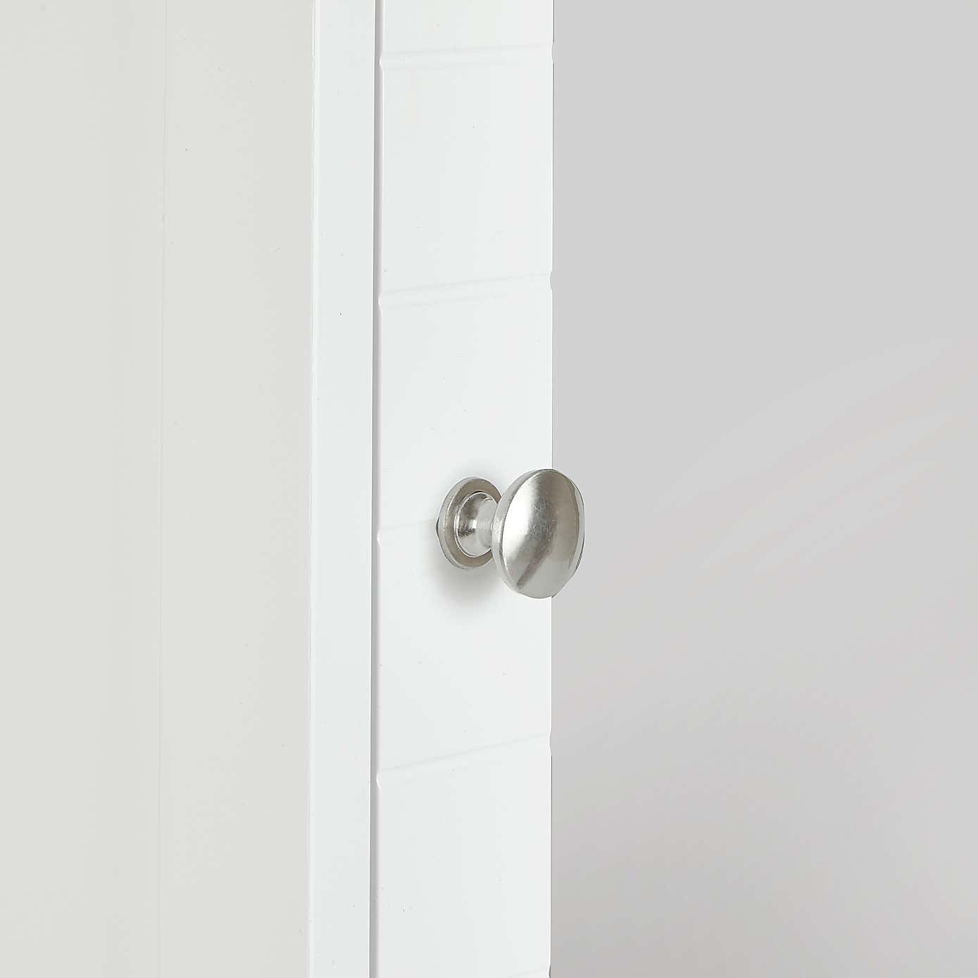 Nautical Mirror Cabinet with Nickel Handle