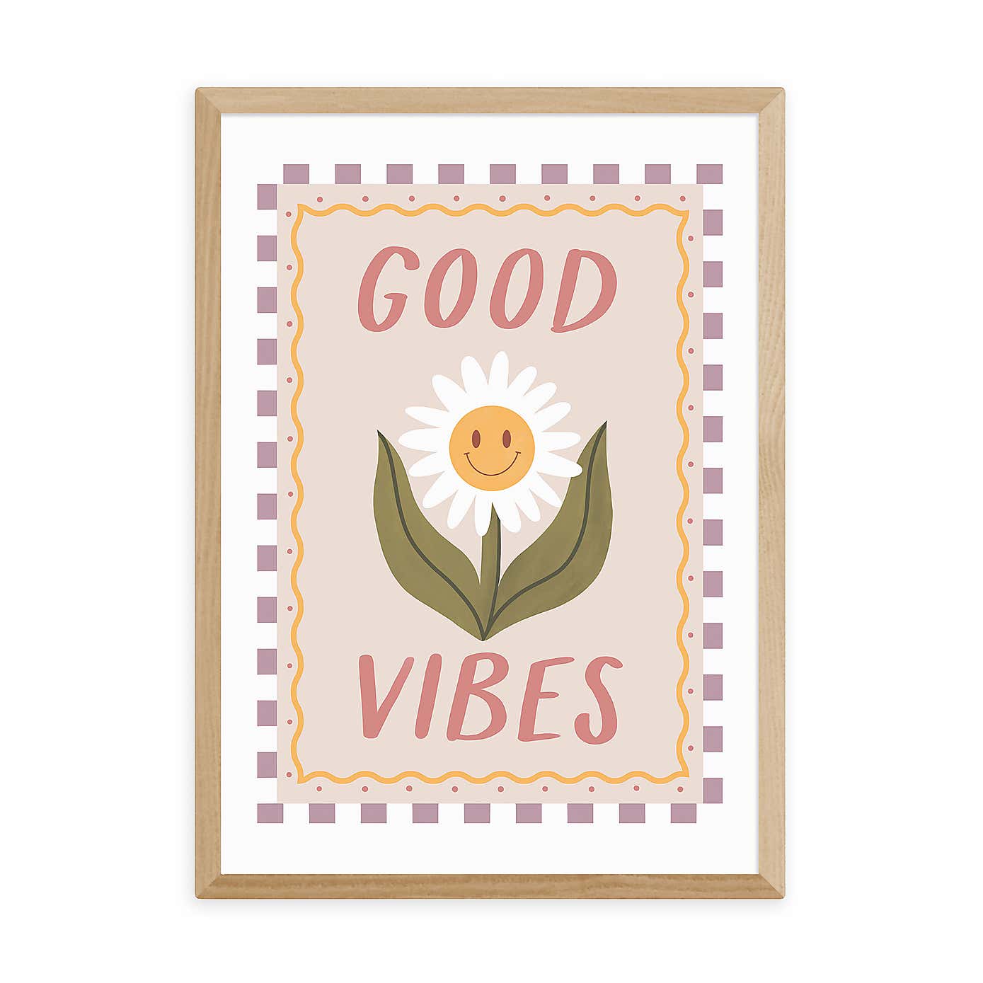 East End Prints Good Vibes Daisy Print by Kid of the Village